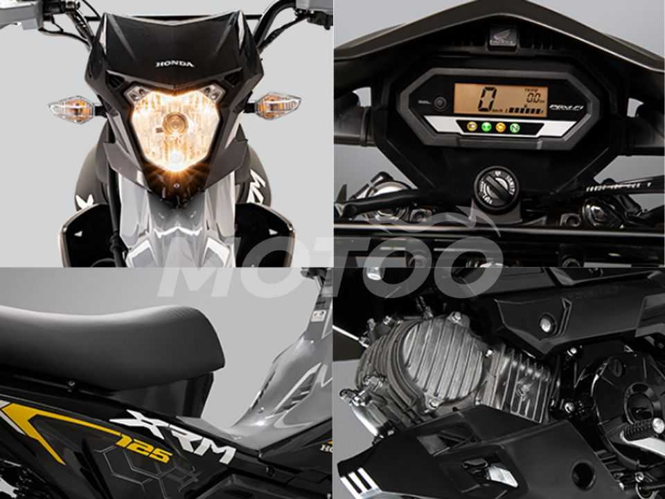 Os detalhes da Honda XRM 125