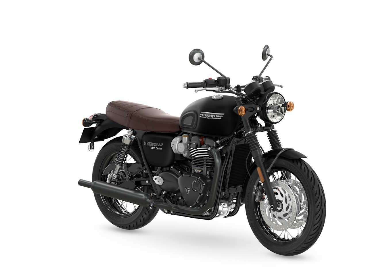 TriumphBonneville T120 Black 2024 - 3/4 frente