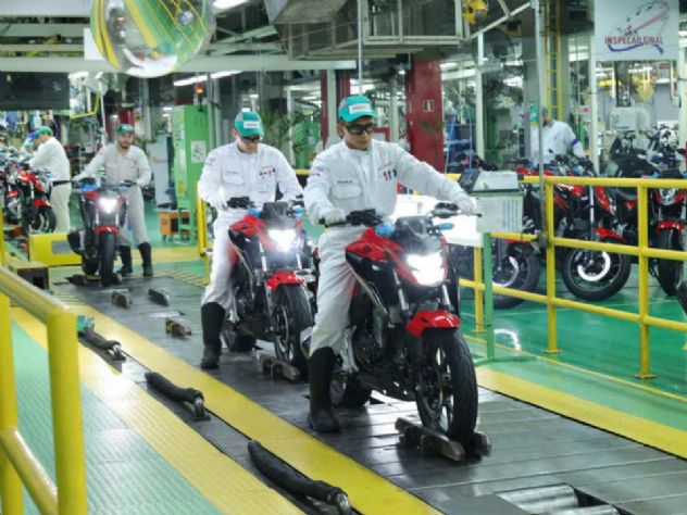 Produção de motos começa 2024 em alta