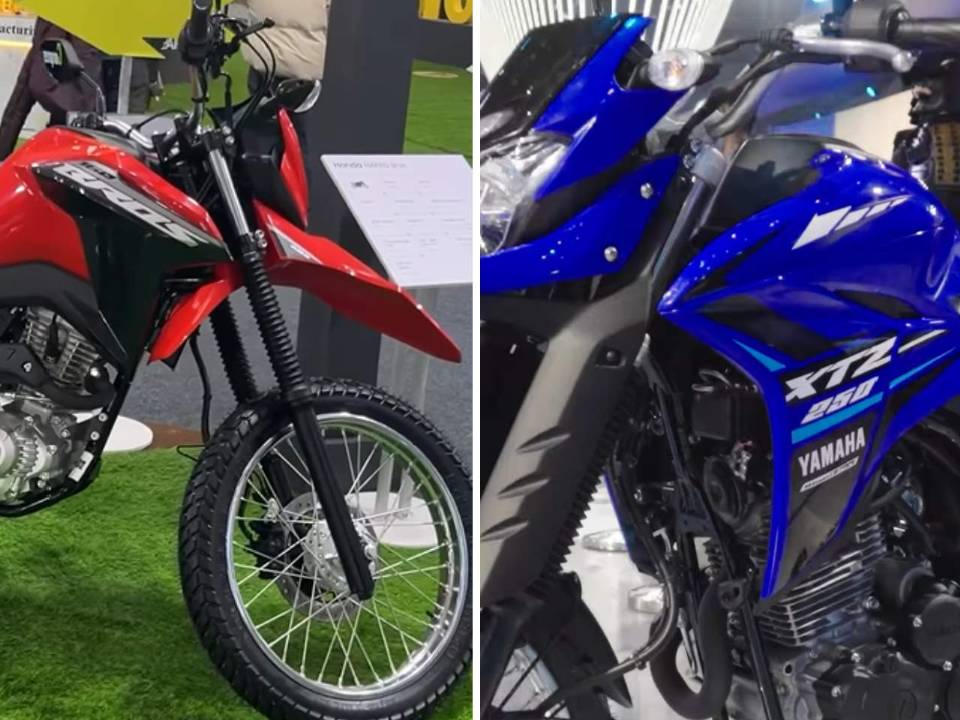 Honda Bros 160 e Yamaha Lander 250 Bharat Mobility 2025