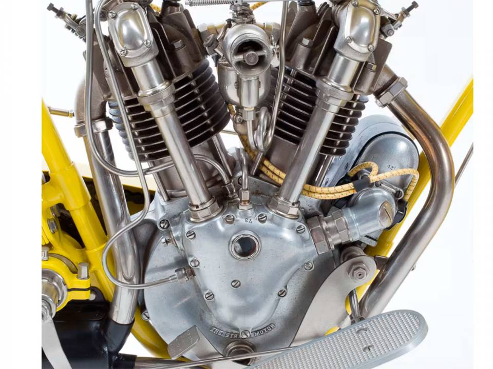 Motor de dois cilindros em V da Cyclone V-Twin 1915